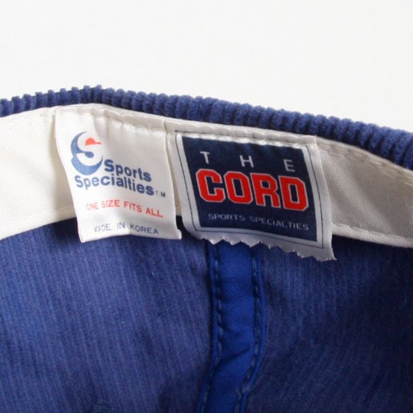 Vintage Denver Broncos The Cord Blue Orange Embroidered Hat Corduroy NFL - Picture 6 of 6